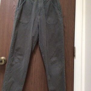 Sisstrevolution olive cargo pants 100% cotton patch pockets, sz S